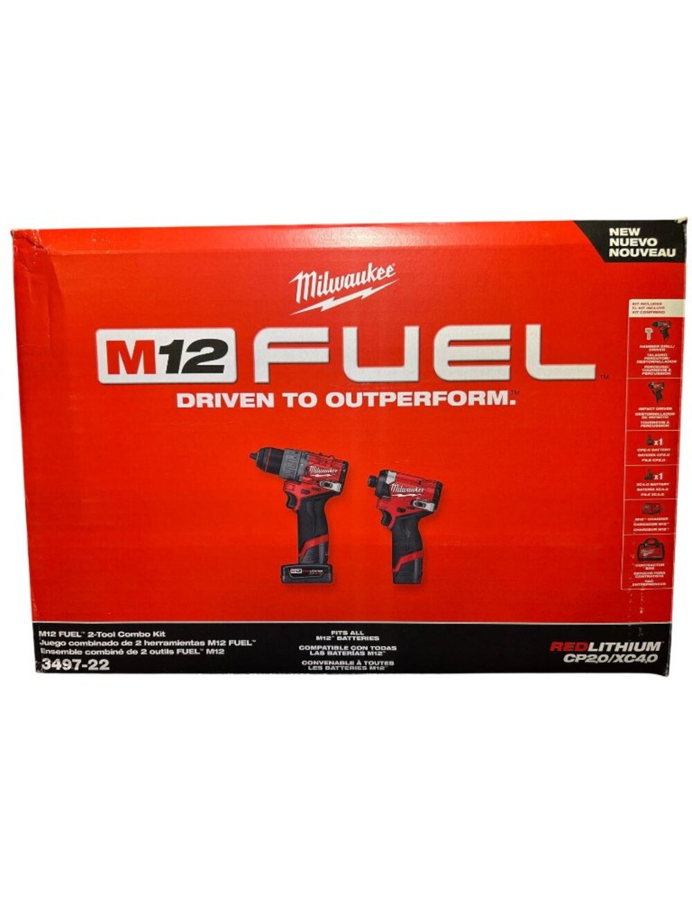 Milwaukee 3497-22 M12 FUEL 2-Tool Combo Kit